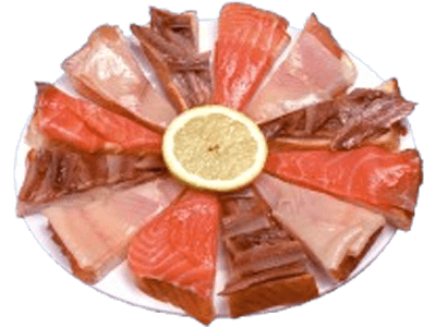 Assortiment de produits fumés
